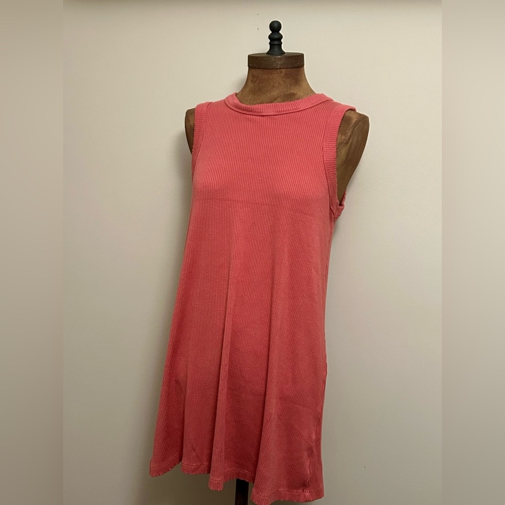 Z Supply Ribbed Knit Top in Coral
